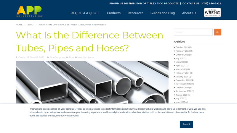 What Is the Difference Between Tubes, Pipes and Hoses?