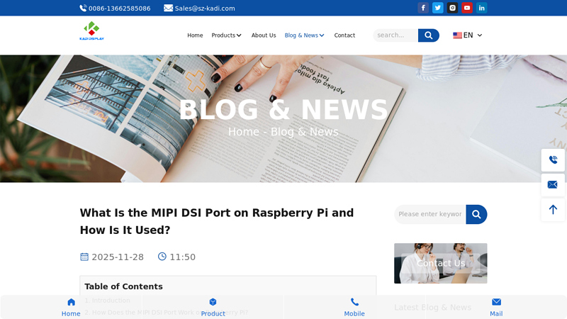What Is the MIPI DSI Port on Raspberry Pi and How Is It Used