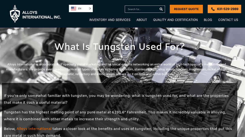 What Is Tungsten Used For?