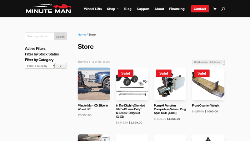 Wheel Lift Towing System Products