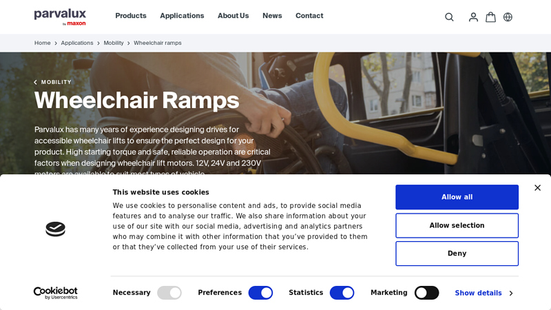 Wheelchair Ramp Motors