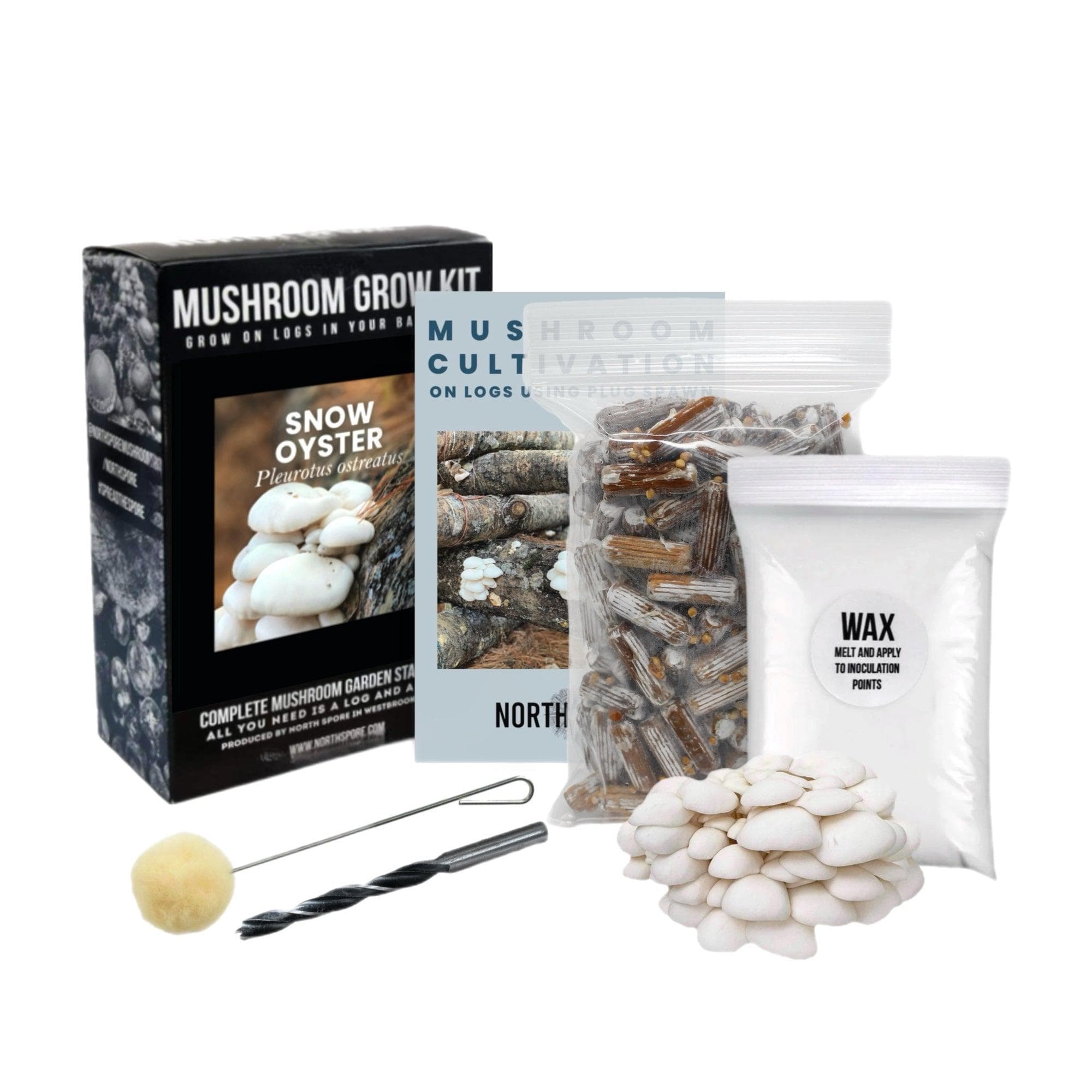 White Oyster Mushroom Growing Kit