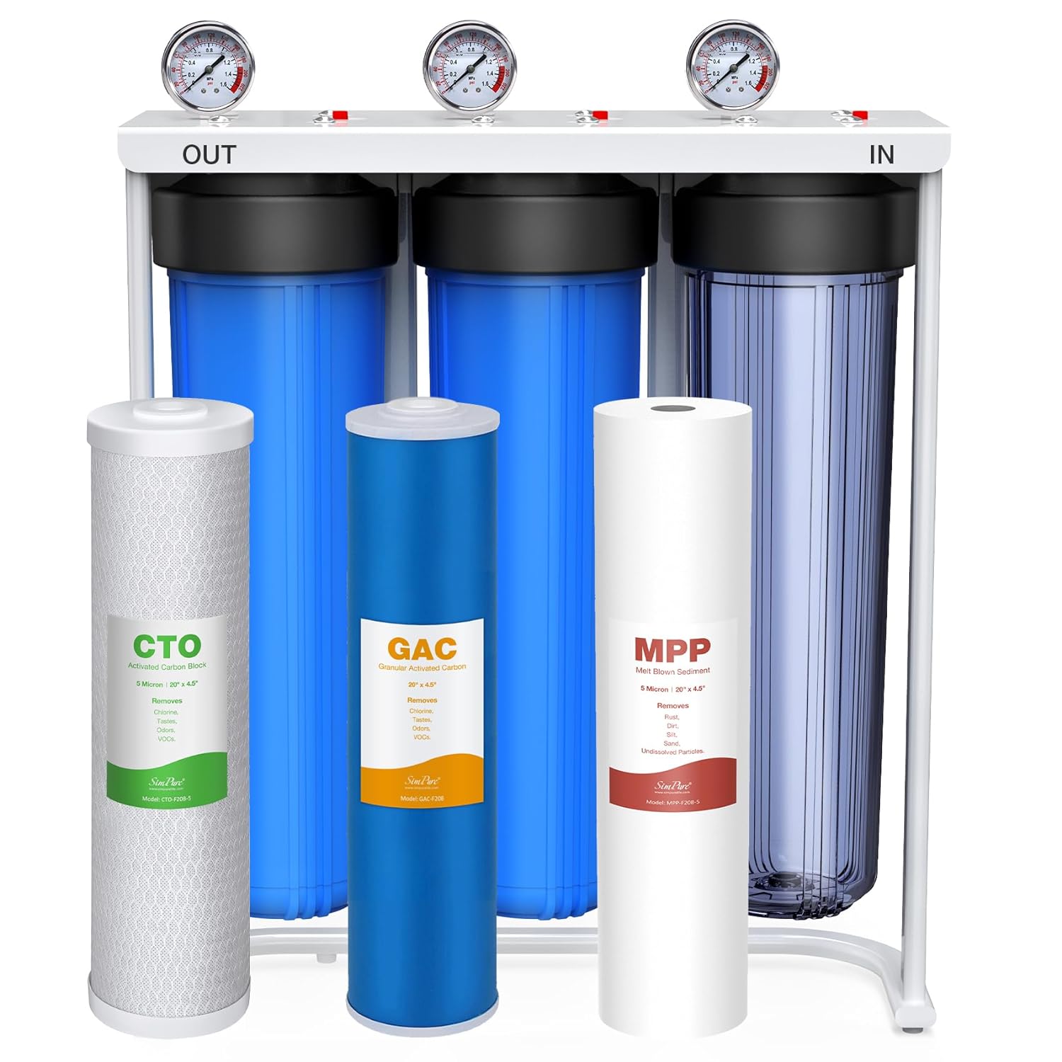 Whole House 3 Stage Water Filtration System