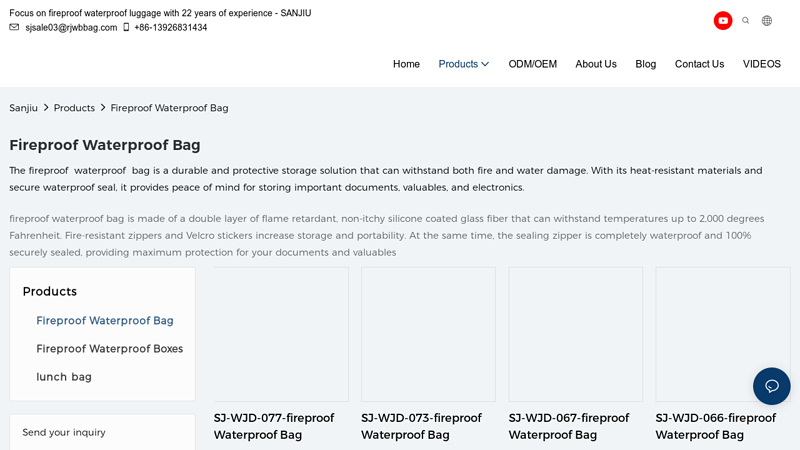 Wholesale Fireproof Waterproof Bag Manufacturer