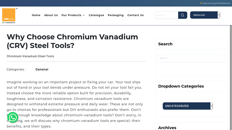 Why Choose Chromium Vanadium (CRV) Steel Tools?