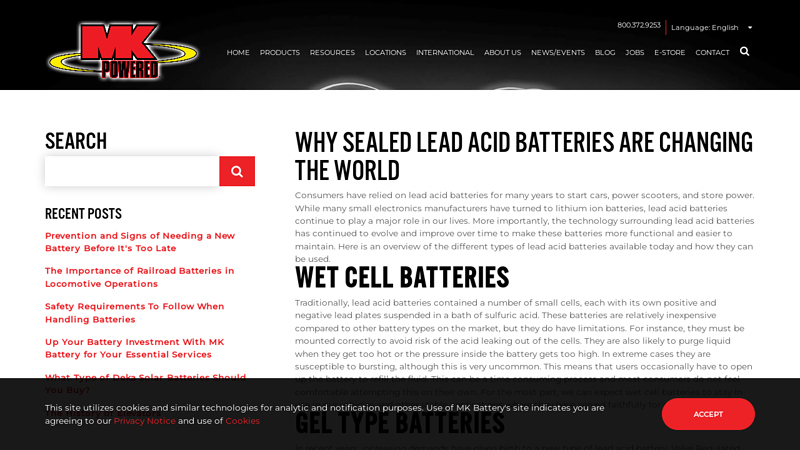 Why Sealed Lead Acid Batteries are Changing the World