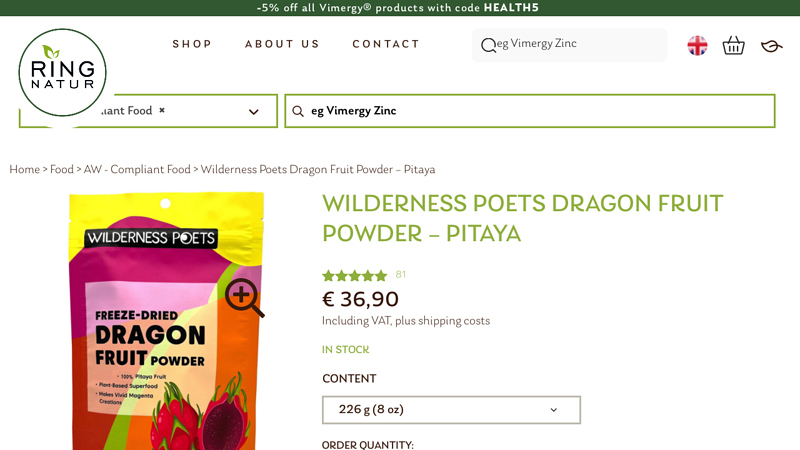Wilderness Poets Dragon Fruit Powder – Pitaya
