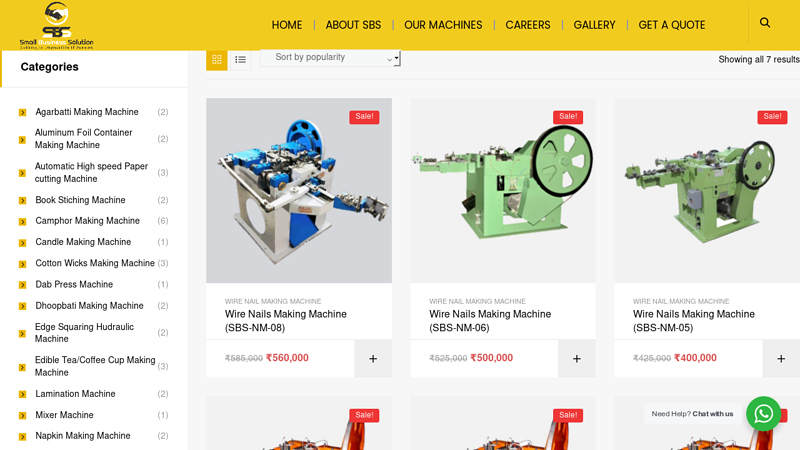 Wire Nail Making Machine