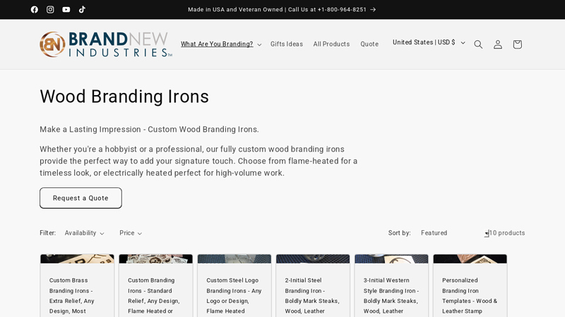 Wood Branding Irons