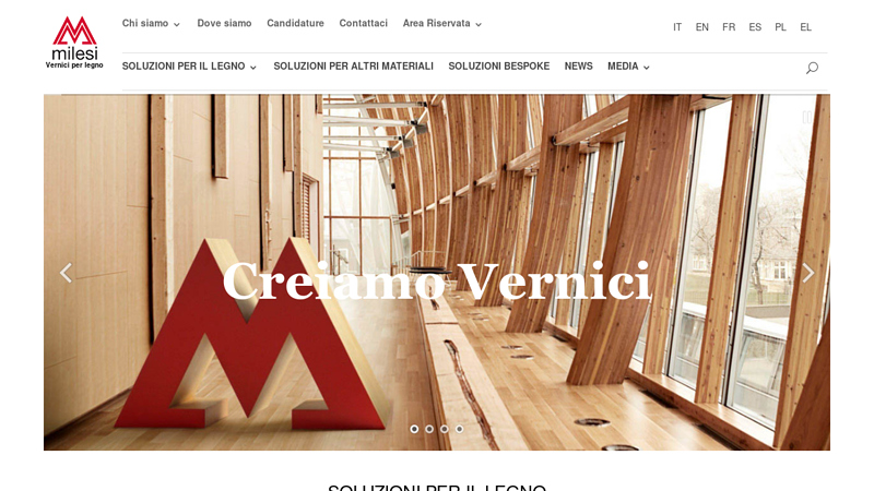 Wood Coatings Milesi, a leader in coating since 1947