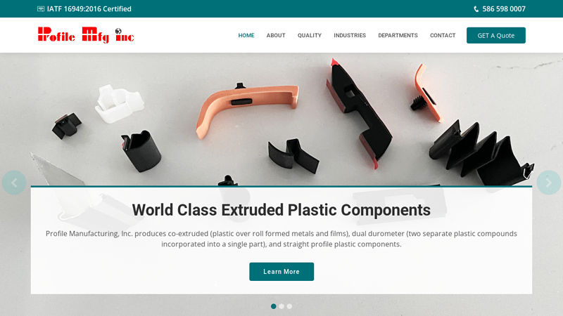 World Class Extruded Plastic Components