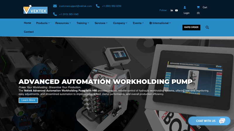 World Leader in Hydraulic and Pneumatic Workholding