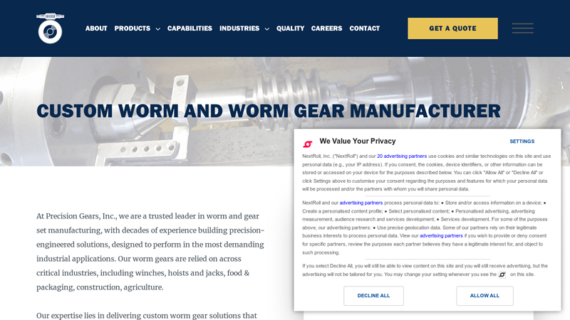 Worm Gear Manufacturer