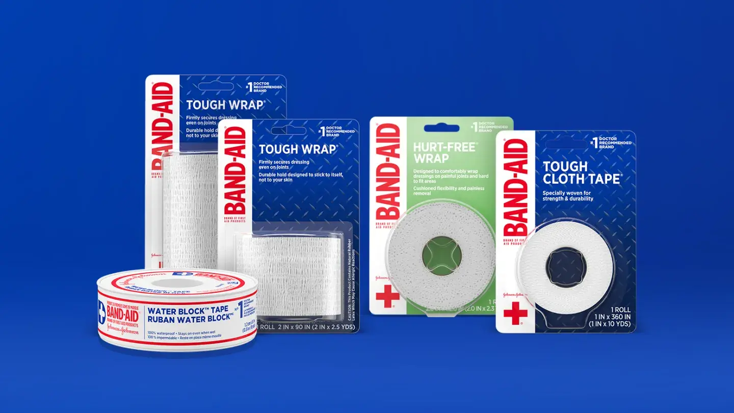 Wound Tapes and Wraps to Secure Gauze and Dressings
