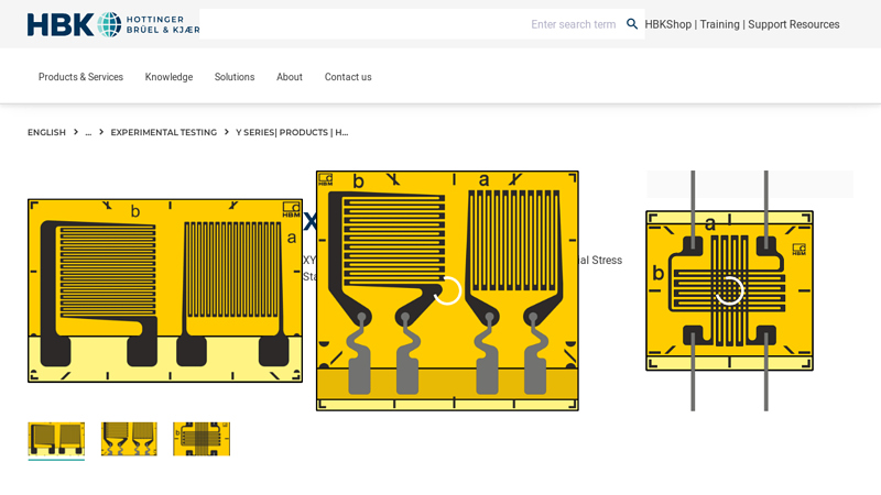 XY (T Rosettes) strain gauges