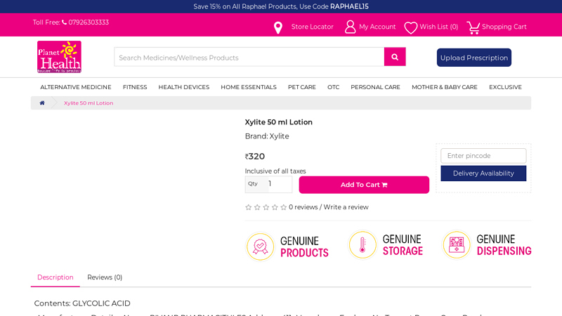 XYLITE 50 ML LOTION