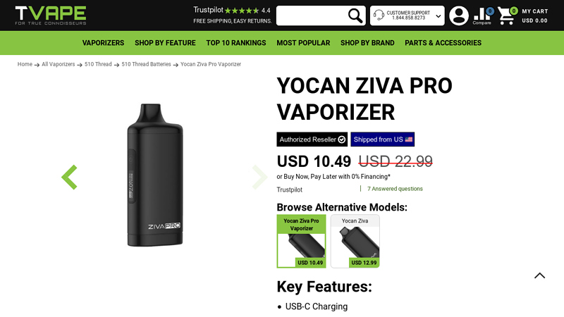 Yocan Ziva Pro Vaporizer - FREE Gift
