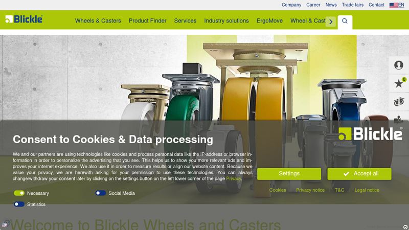 Your caster and wheel manufacturer for all applications