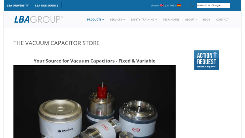 Your Source for Vacuum Capacitors