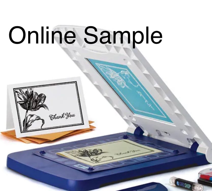 YUDU Card Making Machine From Cricut Plus Ten Screen Sets ...