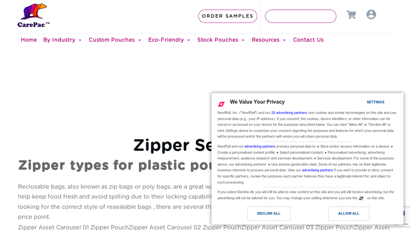 Zipper Seal Bags