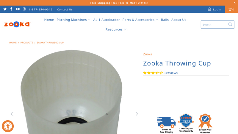Zooka Throwing Cup